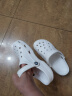 卡骆驰crocs洞洞鞋贝雅男鞋女鞋轻便耐磨一脚蹬拖鞋休闲鞋|10126 白-100 40 (250mm) 实拍图
