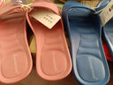 制三 中国台湾进口拖鞋男女情侣家居室内静音防滑防臭无味简约时尚EVA 宝石蓝 M(全长约24.5cm/建议36-37码穿) 实拍图