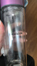 希诺双层玻璃杯家用办公水杯女高颜值过滤泡茶杯子XN-9506桃红 300mL 实拍图