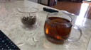 富光花茶杯 男女士茶水分离杯子 双层办公泡茶玻璃杯带把高硼硅水杯 实拍图