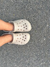 卡骆驰crocs洞洞鞋贝雅男鞋女鞋轻便耐磨一脚蹬拖鞋休闲鞋|10126 卵石色-2V3 37 /38(230mm) 实拍图