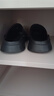 宇航员外穿洞洞鞋男士一字拖男沙滩鞋男居家拖鞋男凉鞋凉拖鞋女包 黑色 42 【42-43码】 实拍图
