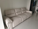 芝华仕（CHEERS）头等舱智能椅贵族皮沙发零靠墙新中式电动功能小户型家具30269 棉白色-三人位双电-0靠墙-2.80M 优先发货（详询客服） 实拍图