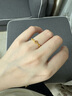 周六福彩宝碧玺黄金足金戒指生日礼物送女友J0212468 约1.75g 10号 实拍图