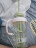 【京东物流】水杯冰霸吸管杯高颜值学生茶水分离大容量杯子 肚肚杯1个-浅绿色 实拍图