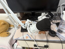 闪克Maono闪克动圈麦克风电脑直播话筒内置声卡直播录音配音游戏视频会议闪客pd200x手机收音麦有线 PD200X白色(悬臂支架款) 实拍图