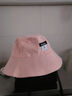 众妃渔夫帽子女春夏季韩版潮防晒遮阳帽日系小沿百搭双面戴太阳帽盆帽 粉色 实拍图