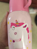 杯具熊（BEDDYBEAR）儿童保温杯带吸管双盖两用儿童水杯316不锈钢学生杯子600ml独角兽 实拍图