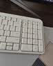 联想（Lenovo）无线键盘鼠标套装可选 防溅洒巧克力键帽静轻音键盘商务办公家用笔记本台式电脑通用 2.4G无线键盘白色/送电池 实拍图