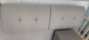 百冠环球床 真皮床卧室双人床现代简约 主卧婚床实木软靠高箱皮床家具 床+床头柜*1+乳胶床垫 框架结构1800mm*2000mm 实拍图