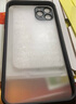 暴走 适用苹果14pro手机壳 iPhone14pro保护套 镜头全包防摔硅胶直边撞色透明磨砂抗指纹硬壳黑 实拍图
