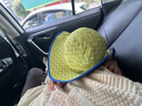 kocotreeKK树原纱宝宝防晒帽婴儿遮阳帽夏季防紫外线儿童太阳帽男童女童 香印青 S码：48cm-50cm，建议3个月-2岁 实拍图