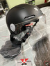 迅霆大号电动车头盔男女士3C认证大码电瓶车摩托车半盔冬季保暖防雾防冻四季通用新国标安全帽 3C护耳 黑【短茶+短透】58-64cm 实拍图