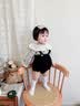 班喜迪婴儿衣服秋装婴幼儿连体衣宝宝碎花包屁衣背带裤套装小月龄外出服 米色 80cm 实拍图