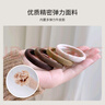 优家UPLUS无接缝发圈发绳头绳奶咖色40根尼龙高弹力皮筋扎头发橡皮筋 实拍图