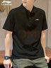 李宁翻领polo衫男士短袖衣服春夏新款夏季纯棉休闲透气半袖t恤男T 实拍图