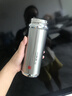 言易毕业礼物送老师 高档银杯子999足银内胆银水杯茶杯银保温杯男女士 银色【999足银内胆+检测证书】 实拍图