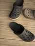 卡骆驰crocs洞洞鞋贝雅卡骆班轻便耐磨一脚蹬休闲鞋|205089 石板灰/青柠绿-0GX 43 (270mm) 实拍图