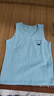 浪莎（LangSha）儿童背心男童夏季薄款棉质背心宝宝T恤内衣打底衫2件装 白+蓝130 实拍图