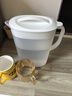 日本进口冷水壶 塑料带盖耐热凉开水壶家用水杯大容量果汁凉水壶 3L 实拍图