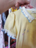 戴维贝拉（DAVE＆BELLA）女童T恤夏装儿童洋气娃娃领短袖小童泡泡袖Polo衫可爱衣服 黄色 120cm（建议身高110-120cm） 晒单实拍图