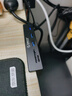 奥睿科Type-C分线器USB3.2Gen2hub扩展坞10Gbps集线器铝合金卡扣式 台式笔记本延长线 MH5PCM黑色 实拍图