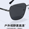 帕森（PARZIN）尼龙偏光太阳镜 多边形方框眼镜型男潮酷开车驾驶墨镜男PZ8267 实拍图