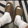 阿迪达斯三叶草YEEZY SLIDE夏季沙滩休闲运动拖鞋 GW1931 UK4.0码36.5 实拍图