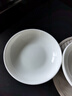 友来福调味碟家用陶瓷盘子4英寸骨瓷小吃碟酒店纯白酱油醋碟6只装 实拍图