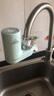 海尔（Haier）净水器水龙头过滤器家用直滤饮用水自来水滤水器前置过滤器厨房卫生间用除余氯三挡出水可清洗滤芯 风吟绿 一机2芯 实拍图