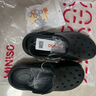 名创优品（MINISO）洞洞鞋男女夏季外穿凉鞋防滑厚底踩屎感包头凉拖鞋 黑色+海洋星星 实拍图