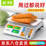豪庭（HAOTING）称重电子秤商用高精度厨房秤食品秤千克秤超市菜场水果蔬菜30kg公斤计价秤台秤 【八仓速发】液晶不锈钢凹盘 实拍图