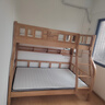 森喜鹿橡胶木全实木上下铺双层床高低床实木男孩女孩儿童床两层子母床 爬梯+书架+5CM椰棕床垫*2 【升级加厚橡木 1350mm*2000mm 实拍图