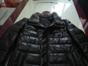 诗柏美 海宁新款真皮羽绒服男士精选轻奢水貂毛翻领绵羊皮夹克中年外套 黑色 M 实拍图