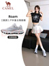 骆驼（CAMEL）漫游户外复古慢跑鞋女休闲运动 K23S09L7014-1 奶白/椰灰38 实拍图