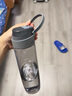乐扣乐扣（LOCK&LOCK）运动水杯男女便携茶杯塑料杯带茶网水杯子 ABF763GRY- 750ml 实拍图