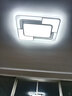 四季沐歌（MICOE）轻奢卧室灯 客厅吸顶灯led 后现代北欧大气简约餐厅书房 摩朗白-105W三色调光【全光谱】76*51cm 实拍图