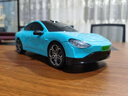 赟娅儿童遥控车男孩四驱漂移赛车电动玩具车模型充电汽车耐摔炫酷跑车 21cm  保时捷911四驱漂移 天蓝 中秋国庆节生日礼物彩盒 实拍图