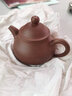 一茗金砂 宜兴紫砂壶茶壶 吴海良手工壶原矿黑墩头老紫泥壶160CC小品潘壶 实拍图