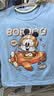 巴布豆宝宝短袖儿童t恤婴儿衣服夏季新款纯棉亲肤男童薄款透气吸汗半袖 蓝 飞行员巴布 100 实拍图