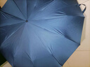 全自动雨伞晴雨两用加大加固加厚双人黑胶防晒防紫外线折叠太阳伞 144骨加固晴雨伞-卡波蓝 全自动 实拍图