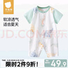 贝肽斯婴儿衣服夏季宝宝连体衣纯棉新生儿薄款哈衣爬服短袖睡衣 实拍图