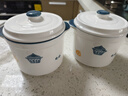 onlycook双耳陶瓷炖盅家用隔水炖燕窝小汤盅双盖蒸蛋碗煲汤瓦罐 小号550ml 实拍图