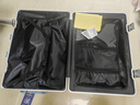 左汀行李箱铝框拉杆箱加厚结实抗压旅行箱登机箱大容量学生密码箱皮箱 浅灰蓝 24英寸 ，适合3-5天中途旅行 实拍图