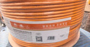 秋叶原（CHOSEAL）六类网线 双屏蔽 抗干扰降衰减千兆纯铜 POE供电工程家装安全传输网线 橙 100米 QS2605T100S 实拍图