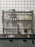佳帮手新款厨房水槽置物架不锈钢水槽架沥水架碗碟架碗盘收纳架双层长55 实拍图