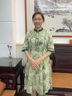 俞兆林妈妈装夏装短袖连衣裙中老年女装婆婆气质裙子女 Y242Q1001 实拍图
