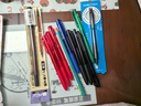 三菱（uni）双头科学毛笔（软笔+硬笔书法练字）亲子笔秀丽笔 便携美工笔 PFK-302N 1支/袋 实拍图