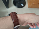 万晨手表带男真皮适用西铁城天梭浪琴美度天王卡西欧DW棕色22mm银针扣 实拍图