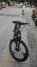凤凰上海凤凰山地车自行车男士女式学生成人变速宽胎越野公路赛单车 【钢架/全套竞速轴承】三刀消黑 24寸24速【建议身高138-168cm】 实拍图